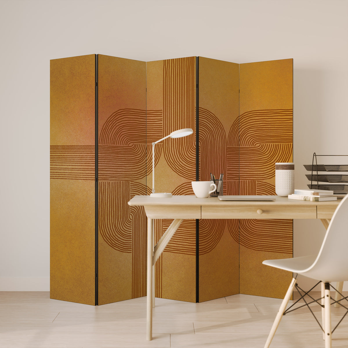 STRENGTHENING RELATION 5-Panel Room Divider