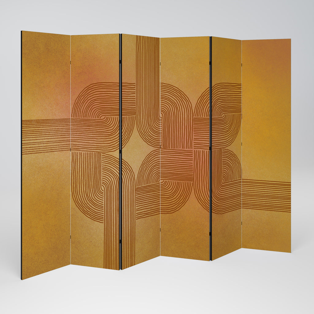 STRENGTHENING RELATION Decorative 6-Panel Room Divider