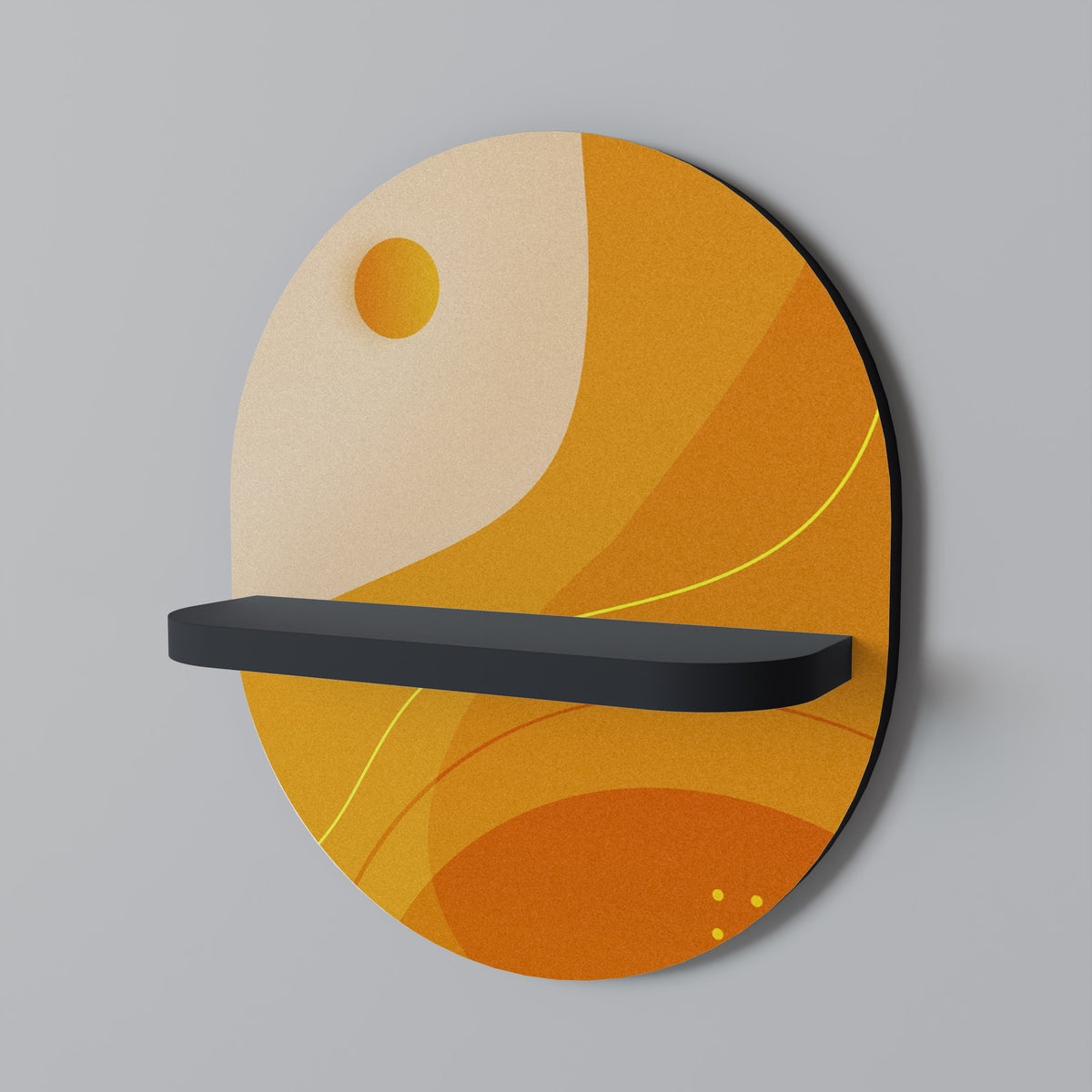 ORANGE ARRANGEMENT Art Shelf