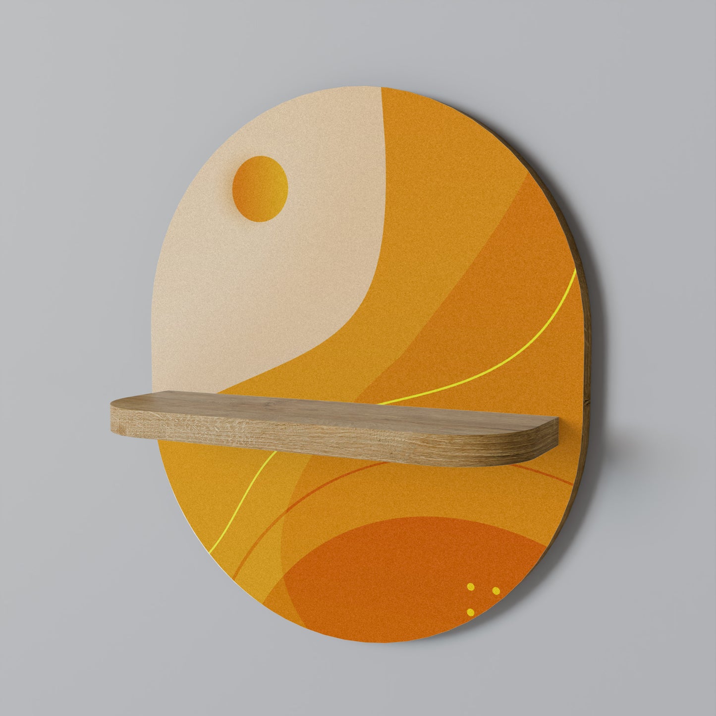 ORANGE ARRANGEMENT Art Shelf