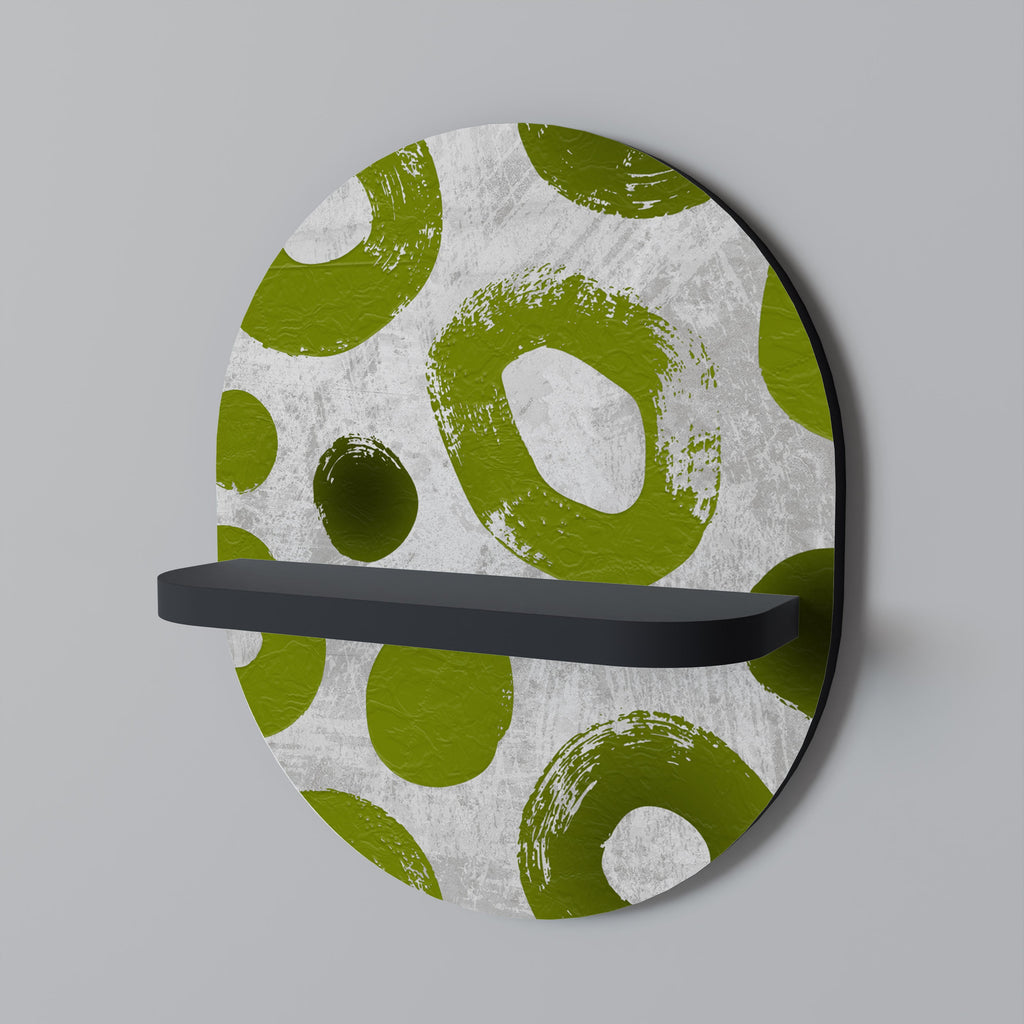 Étagère ovale GREEN RHAPSODY en finition noire