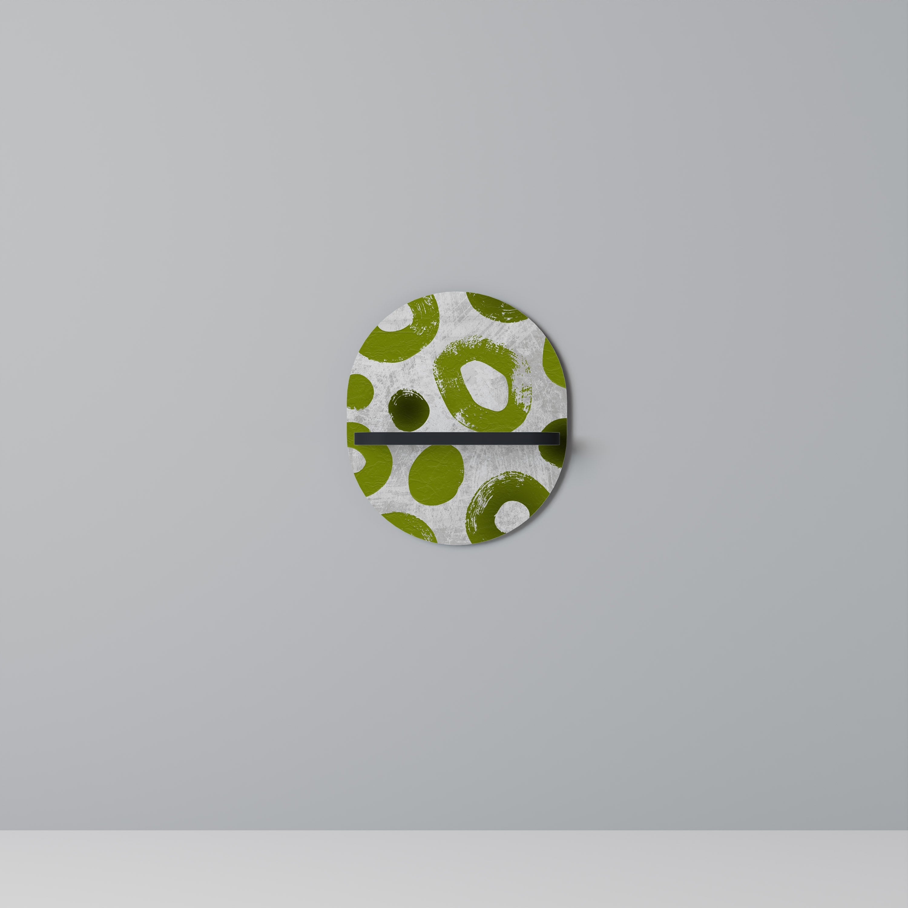 Étagère ovale GREEN RHAPSODY en finition noire