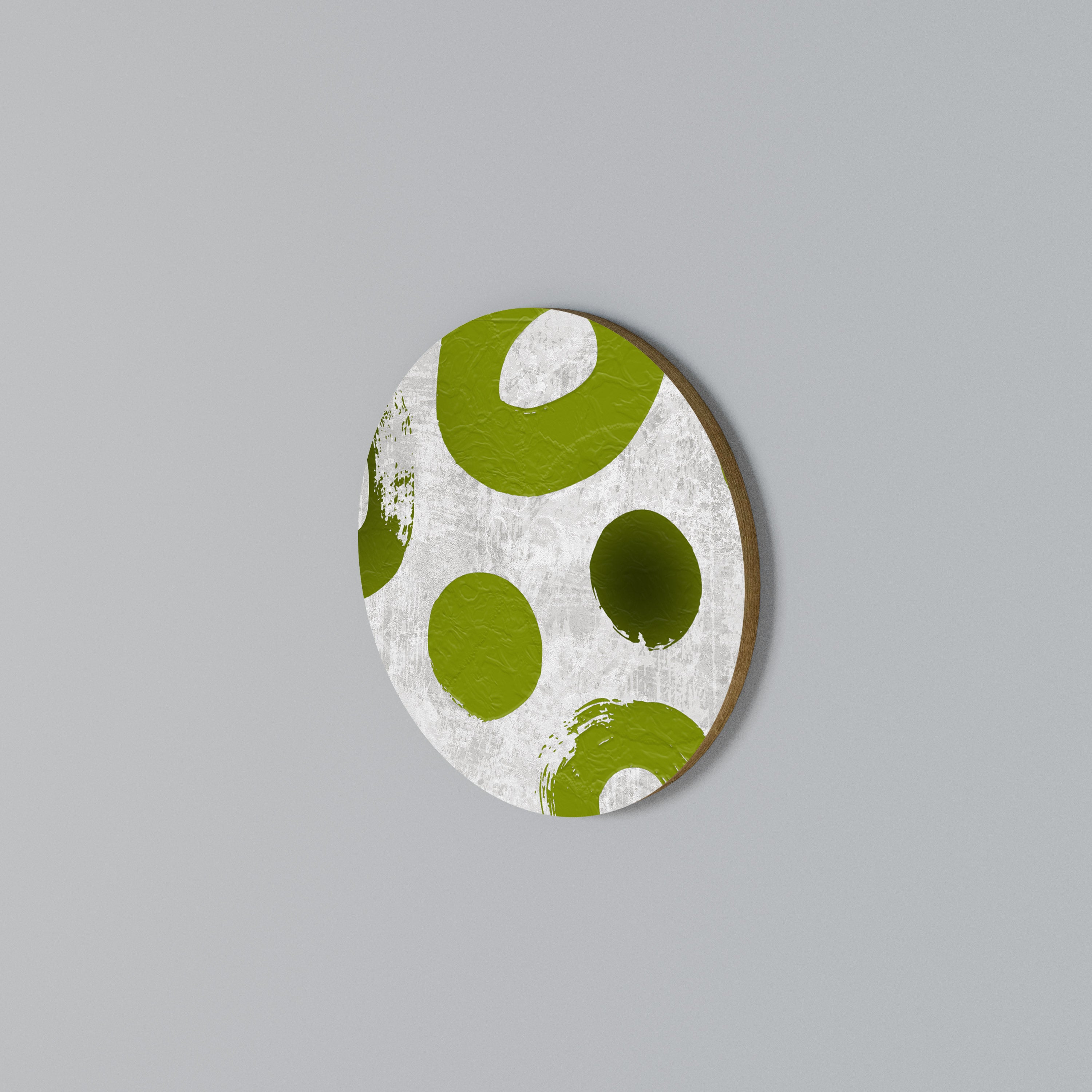 GREEN RHAPSODY Round Wall Art