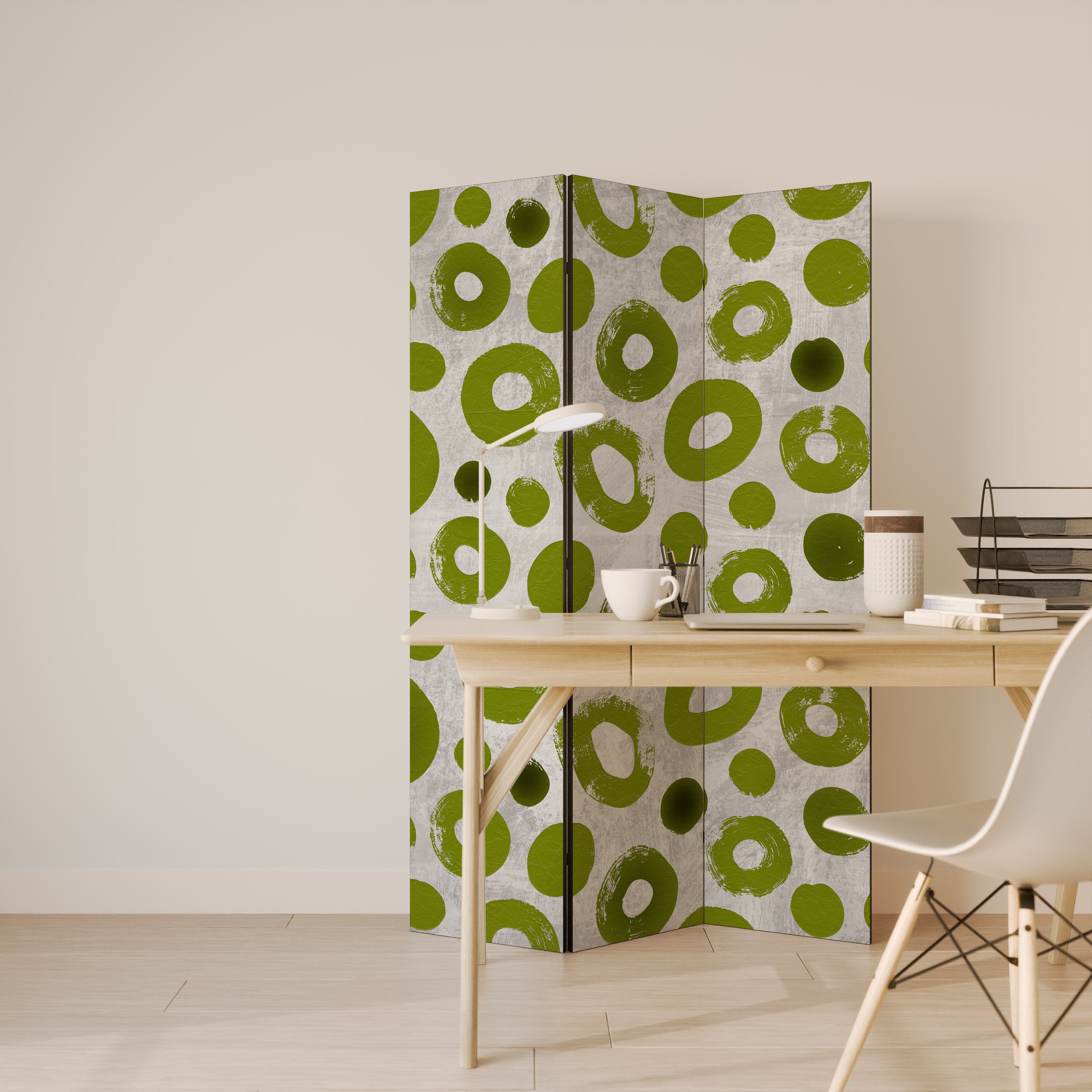 GREEN RHAPSODY 3-Panel Room Divider