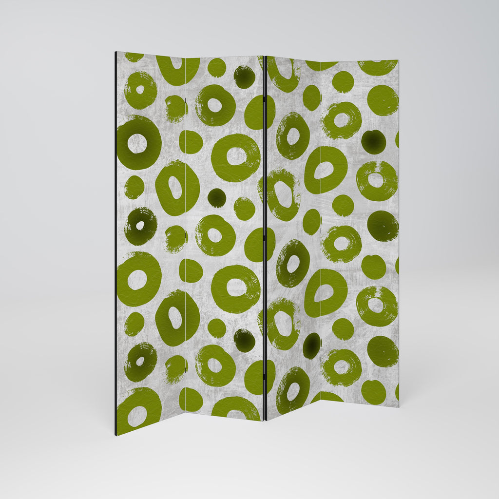 GREEN RHAPSODY Decorative 4-Panel Room Divider