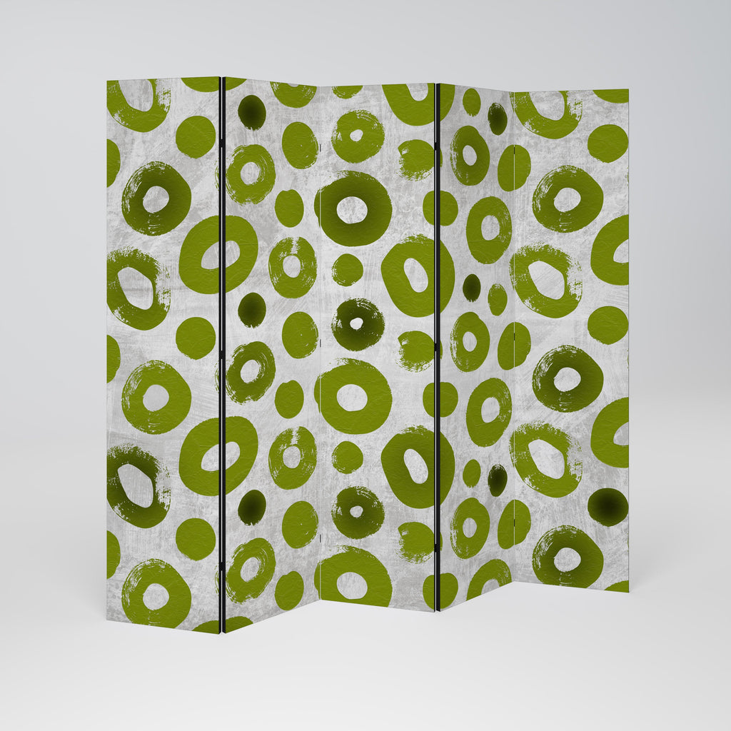 GREEN RHAPSODY Decorative 5-Panel Room Divider