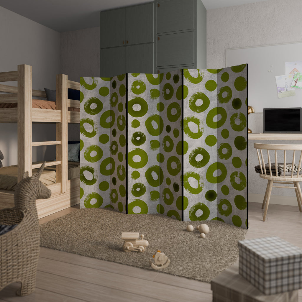 GREEN RHAPSODY Decorative 6-Panel Room Divider