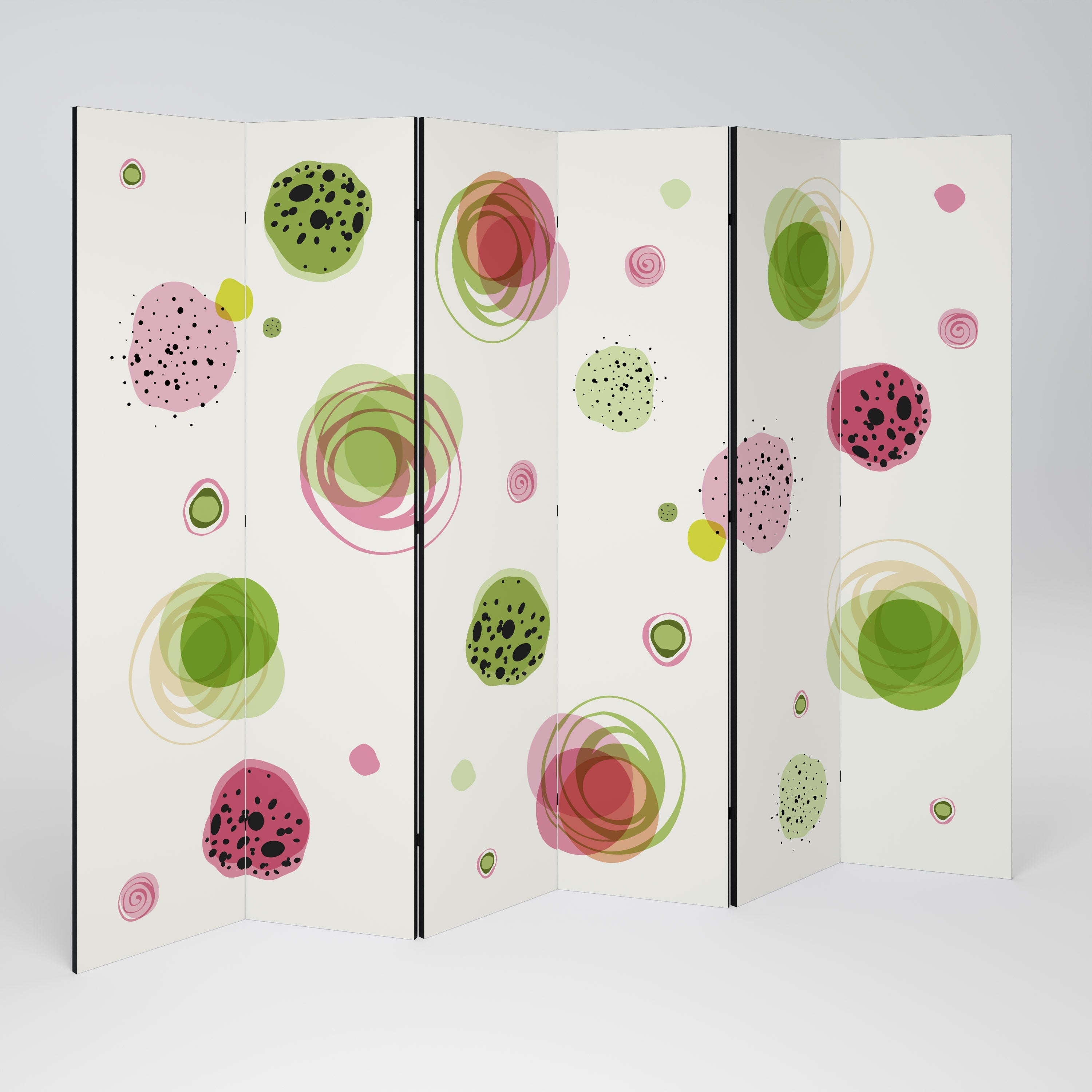 COLORFUL COSMOS Decorative 6-Panel Room Divider