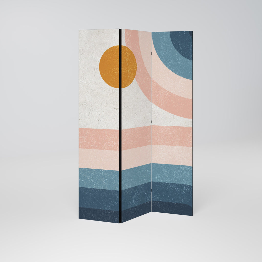 TWO HALVES Decorative 3-Panel Room Divider