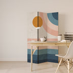TWO HALVES 3-Panel Room Divider