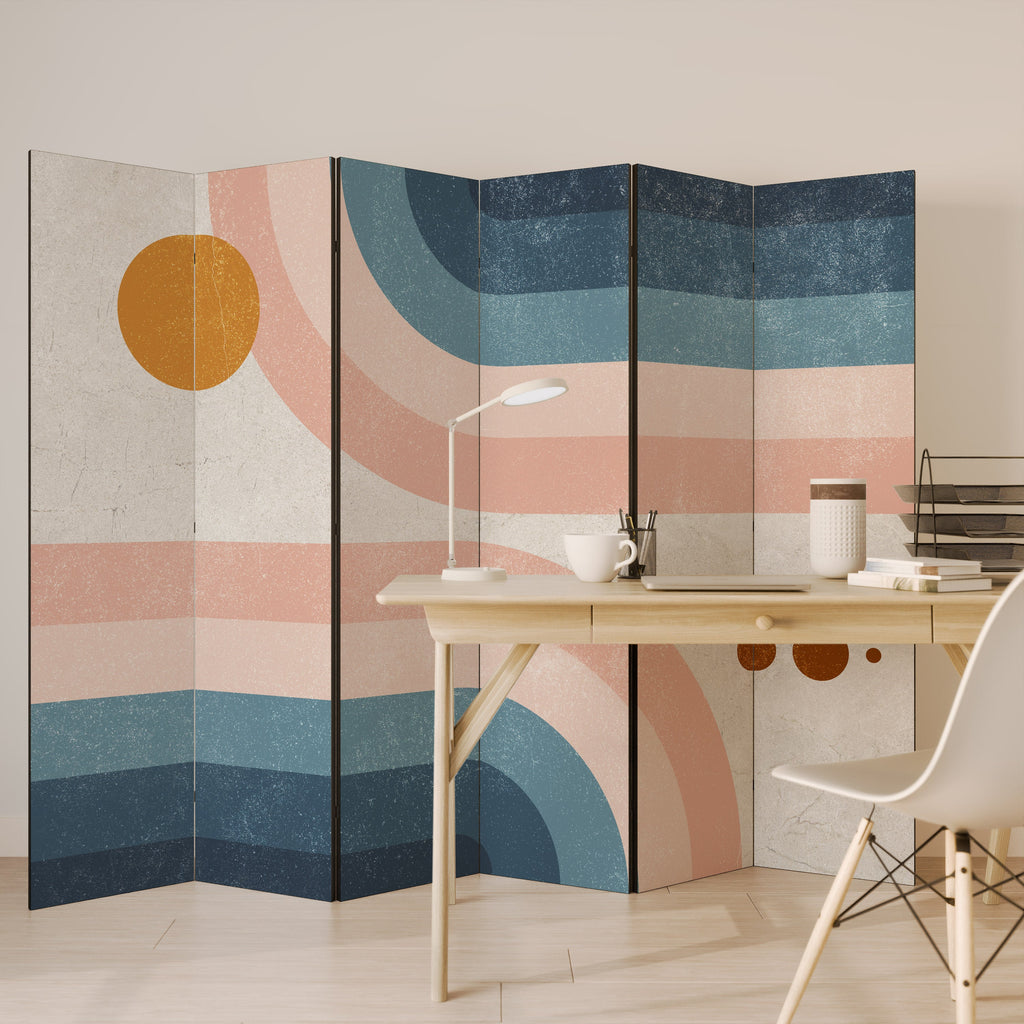 TWO HALVES Decorative 6-Panel Room Divider