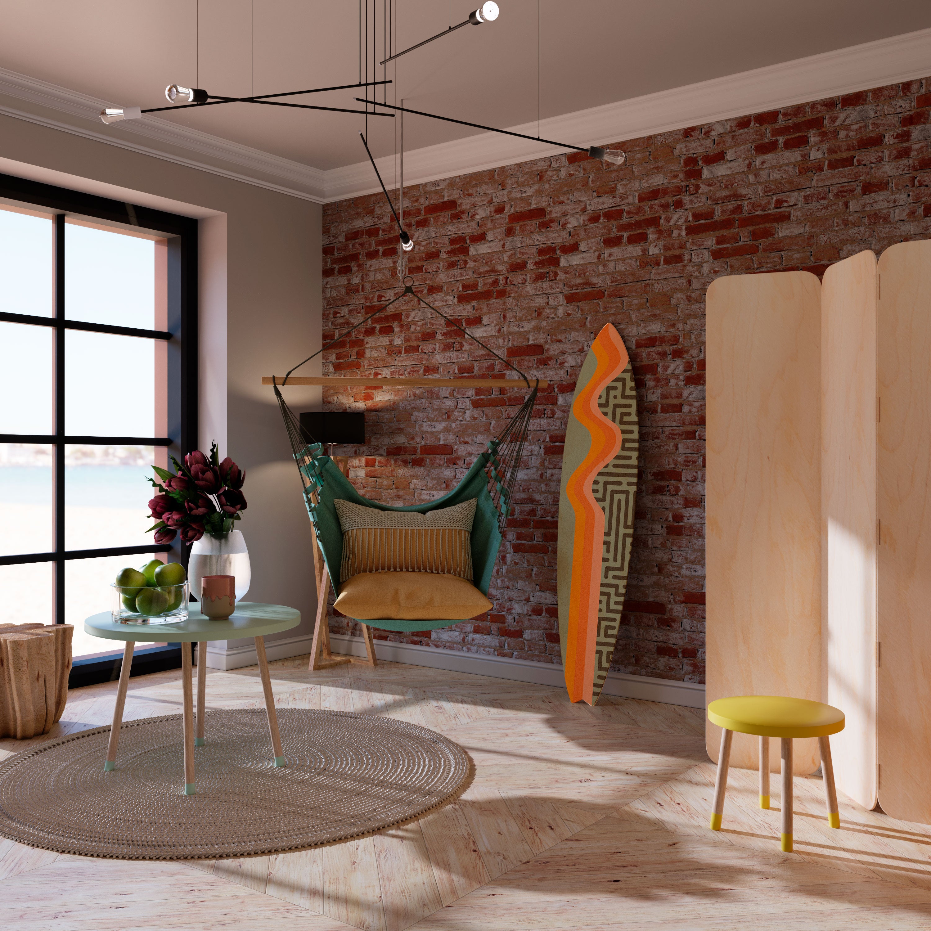 SIMPLE SOLUTIONS Surfboard Decorative Panel