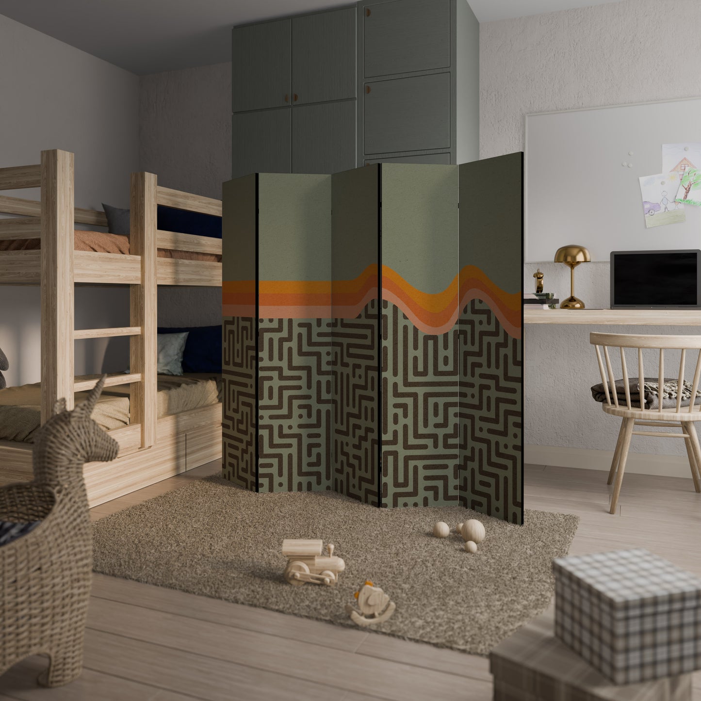 SIMPLE SOLUTIONS 5-Panel Room Divider