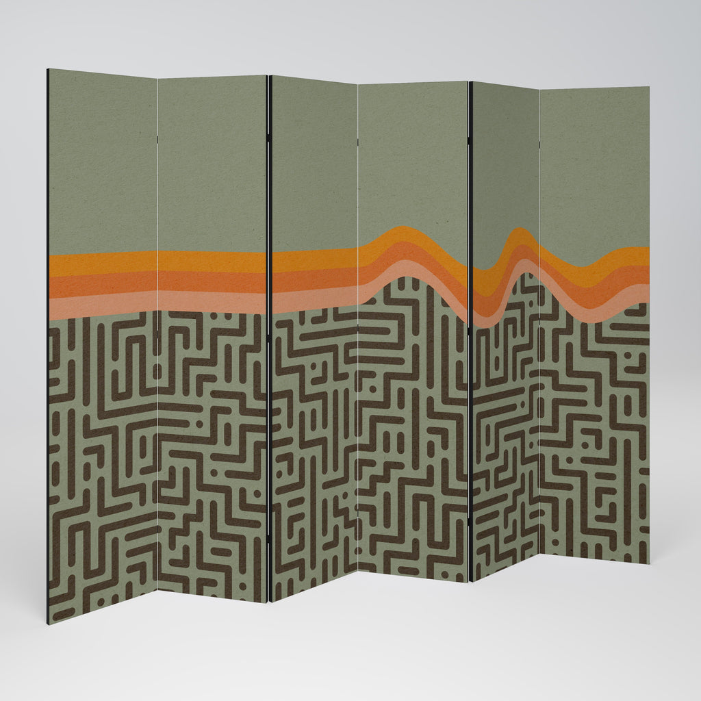 SIMPLE SOLUTIONS Decorative 6-Panel Room Divider