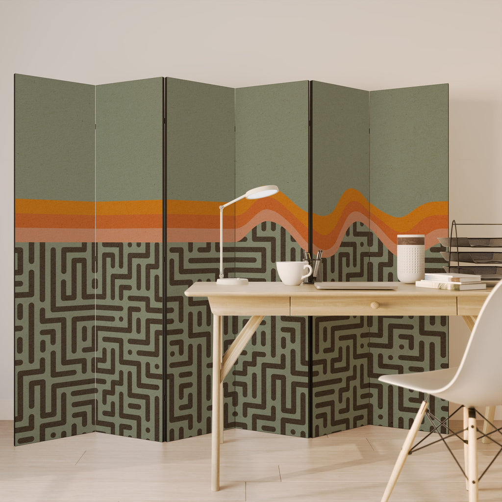 SIMPLE SOLUTIONS Decorative 6-Panel Room Divider