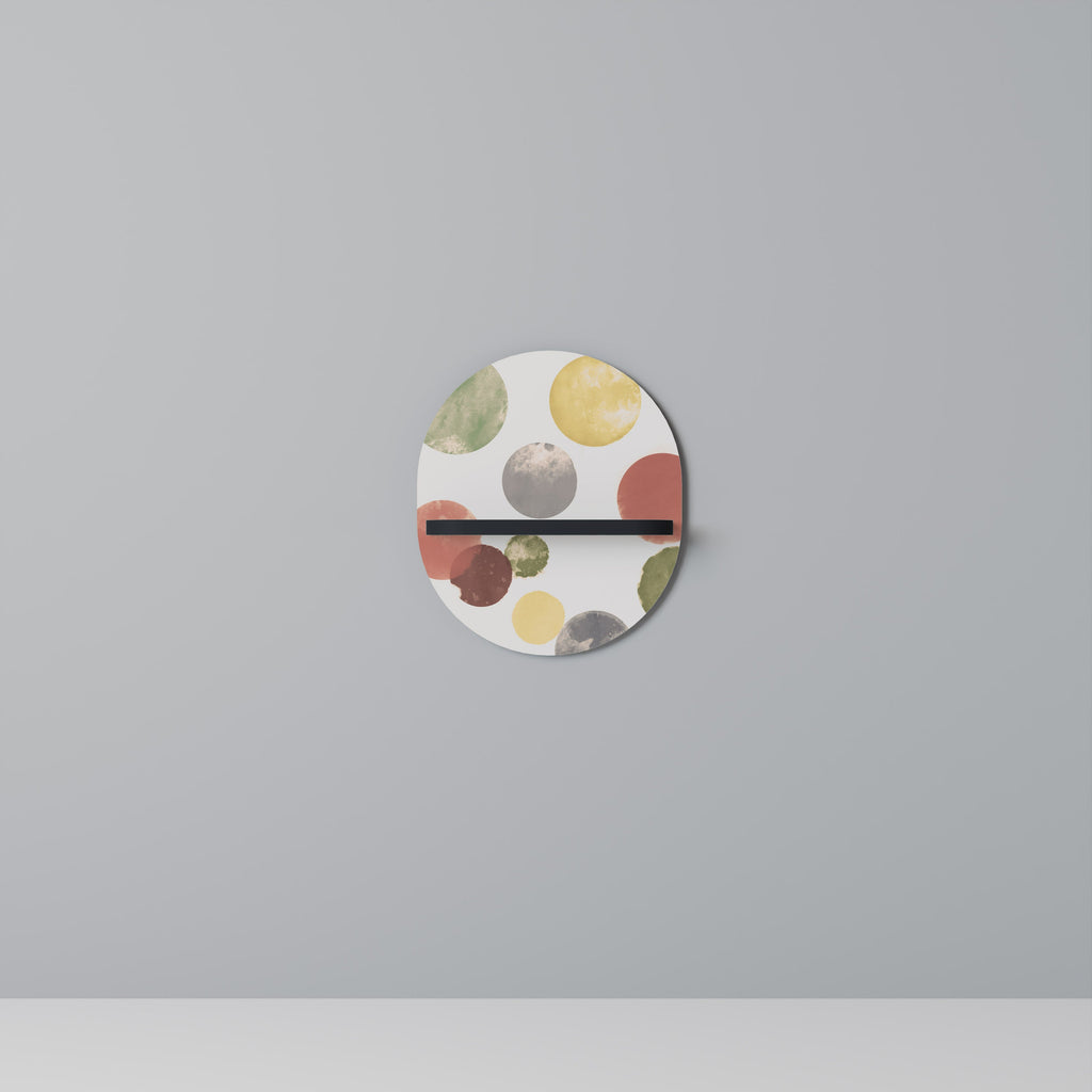 Étagère ovale FLEETING HAPPINESS en finition noire