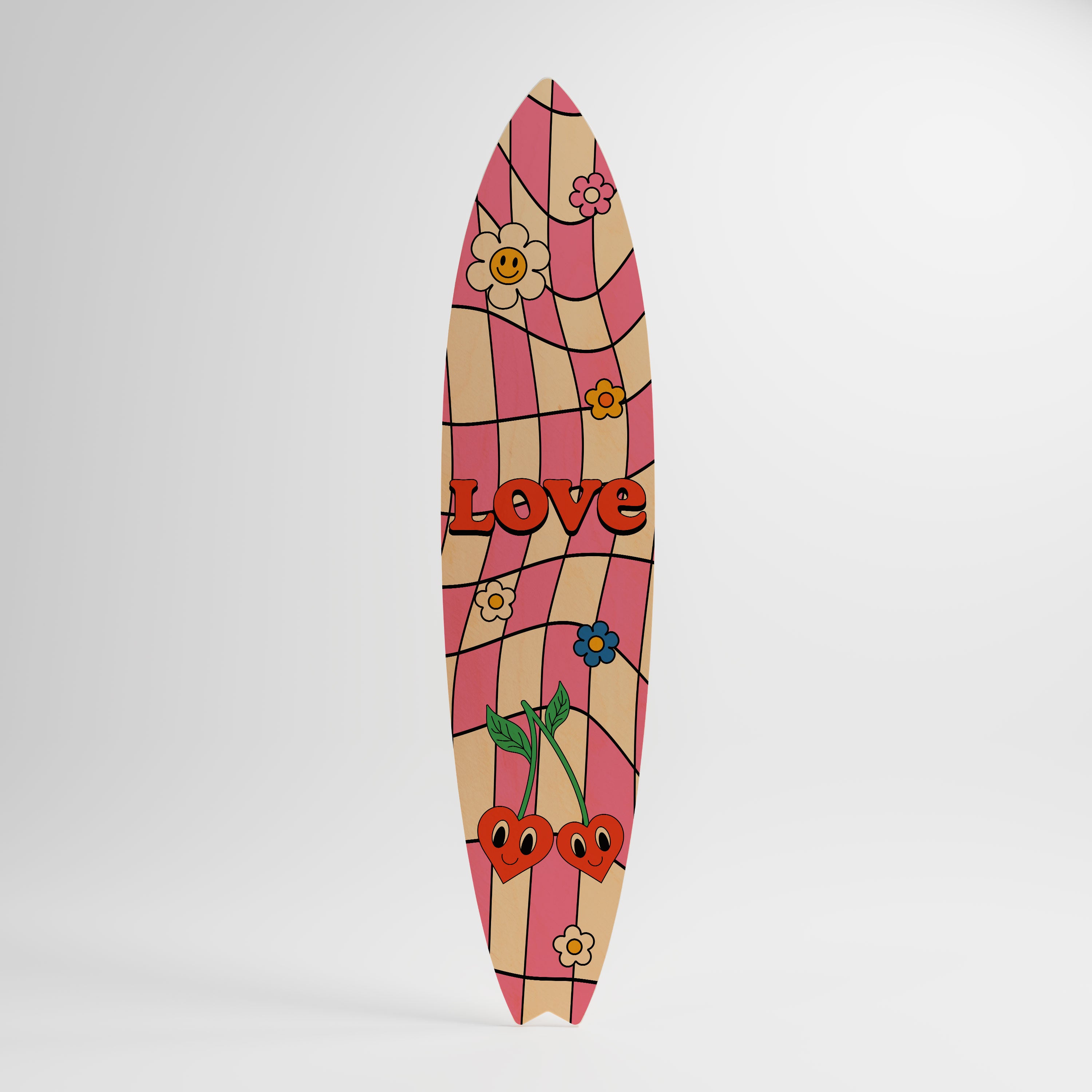 ROCKING LOVE Surfboard Decorative Panel