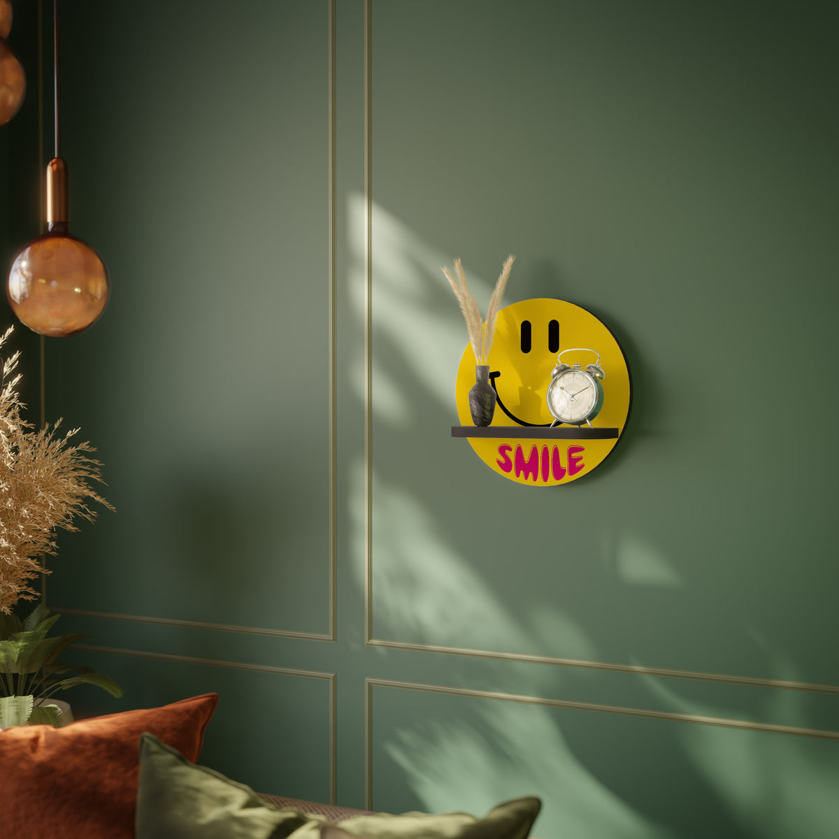 KEEP SMILING Art Shelf