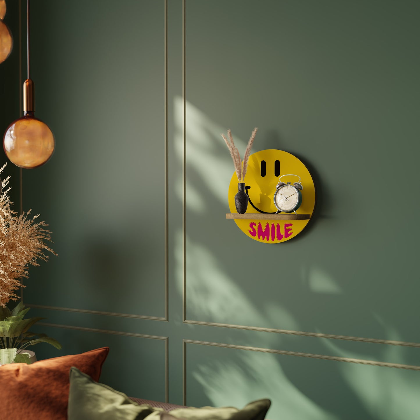 KEEP SMILING Art Shelf