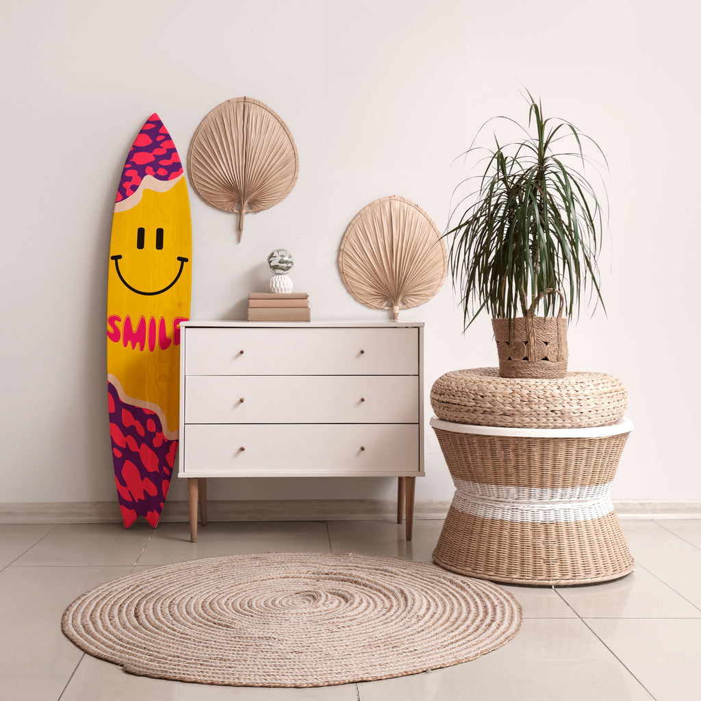KEEP SMILING Surfboard Decorative Panel
