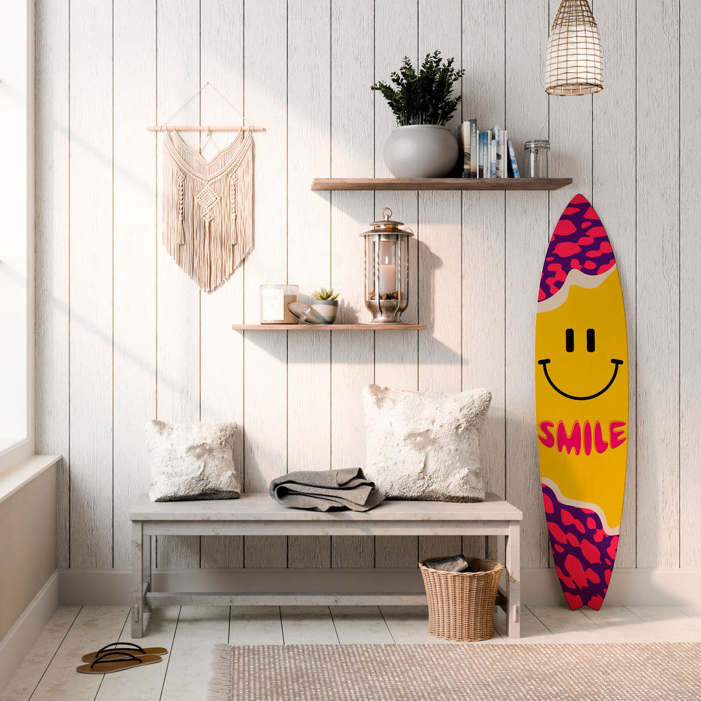 KEEP SMILING Surfboard Decorative Panel