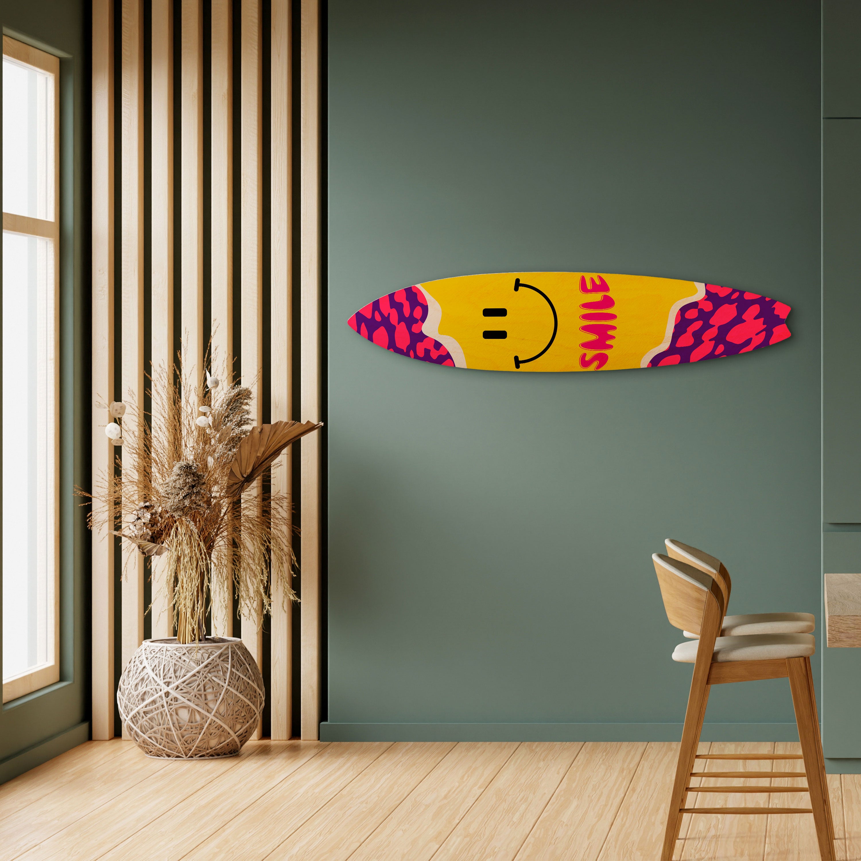 KEEP SMILING Surfboard Decorative Panel