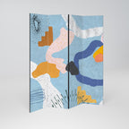 DREAMY SWIRLS 4-Panel Room Divider