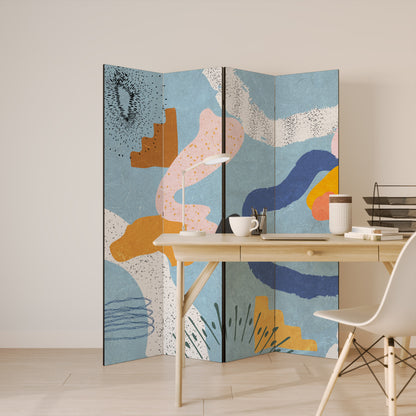 DREAMY SWIRLS 4-Panel Room Divider
