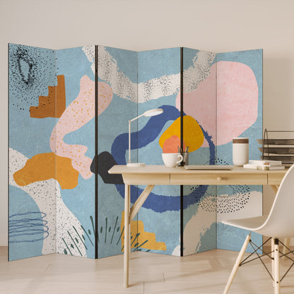 DREAMY SWIRLS 6-Panel Room Divider