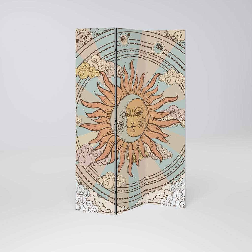 MYSTICAL STRUCTURE Decorative 3-Panel Room Divider