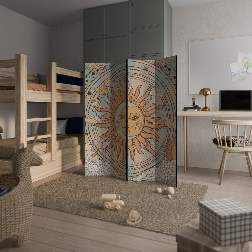 MYSTICAL STRUCTURE Decorative 4-Panel Room Divider