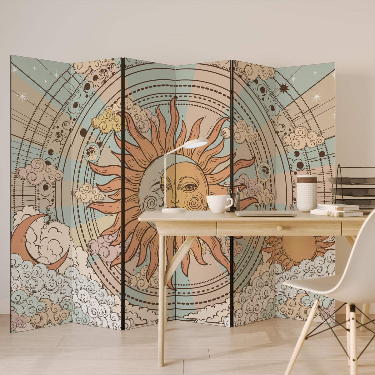 MYSTICAL STRUCTURE 6-Panel Room Divider