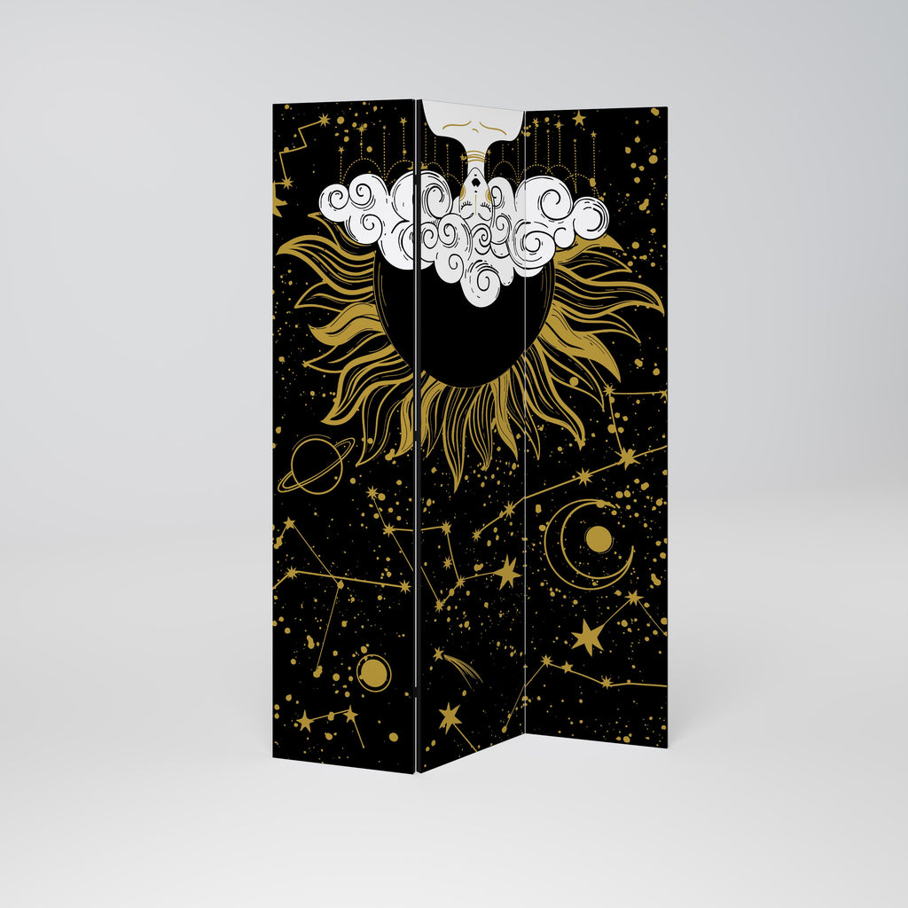 STELLAR CONSTELLATIONS Decorative 3-Panel Room Divider