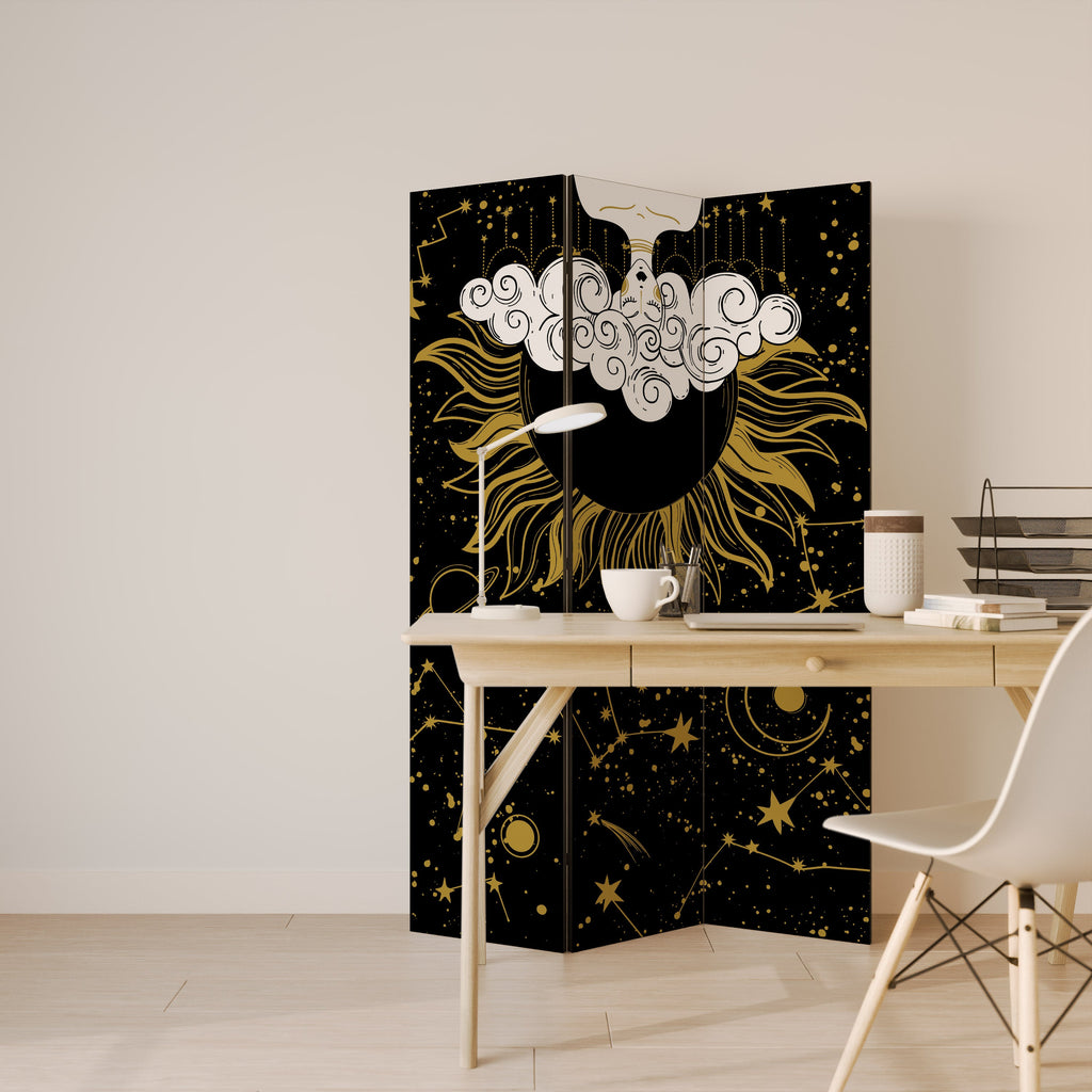 STELLAR CONSTELLATIONS Decorative 3-Panel Room Divider