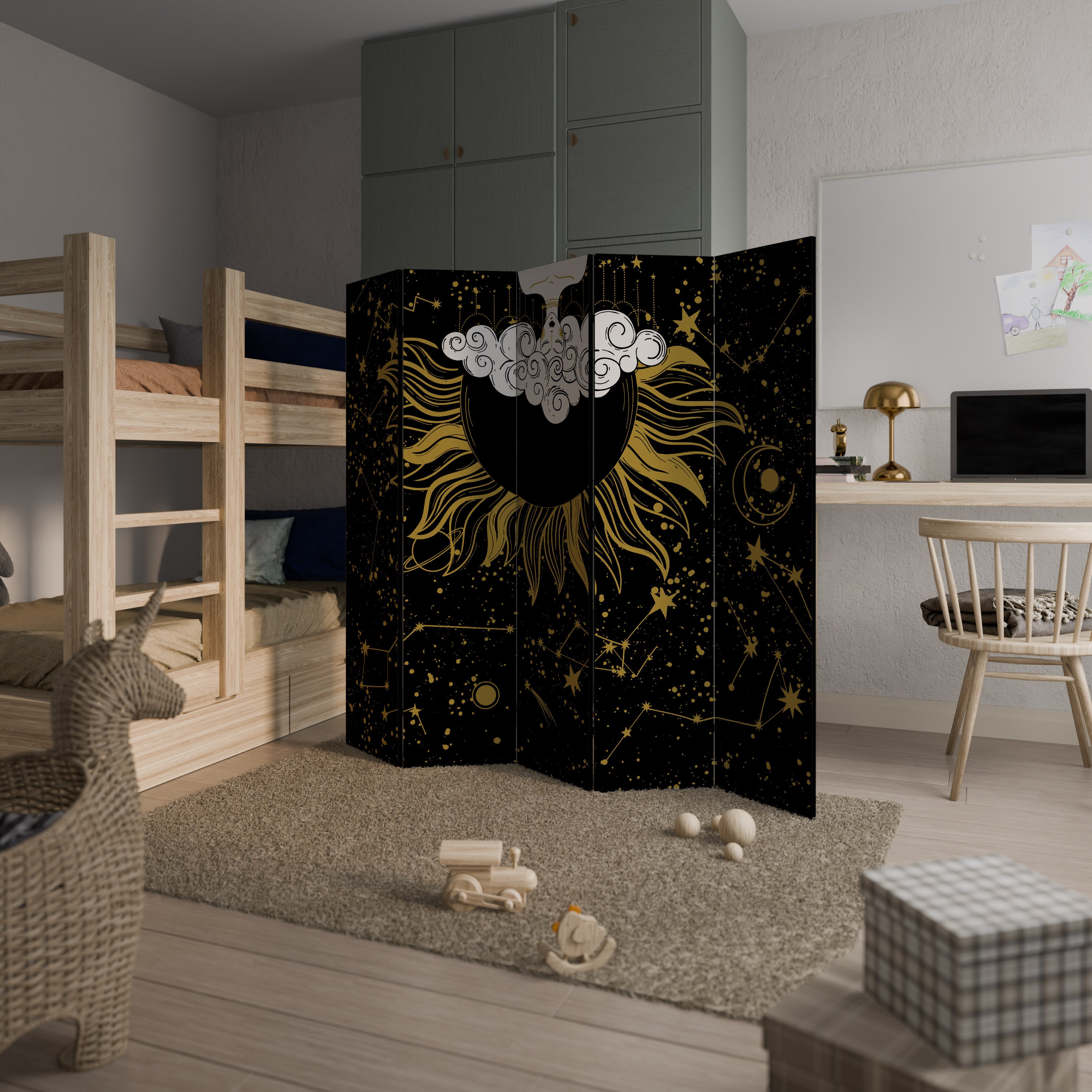STELLAR CONSTELLATIONS 5-Panel Room Divider