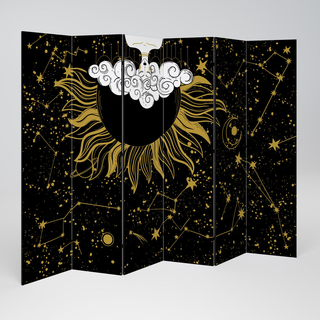 STELLAR CONSTELLATIONS Decorative 6-Panel Room Divider