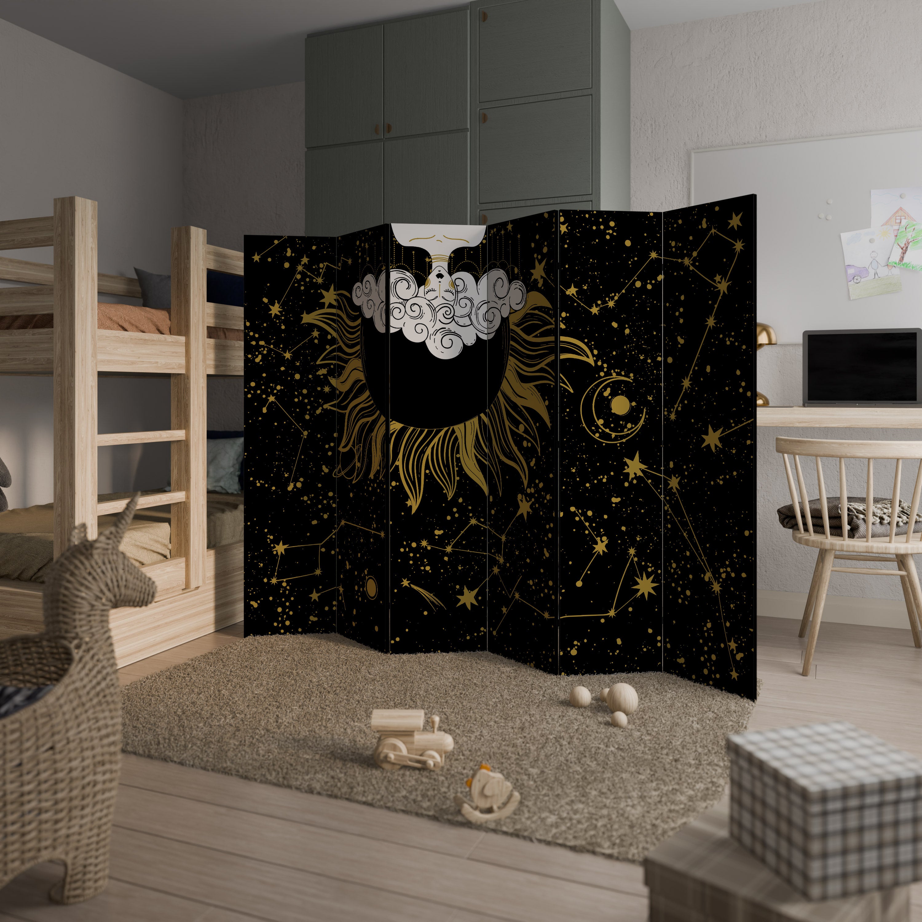 STELLAR CONSTELLATIONS 6-Panel Room Divider