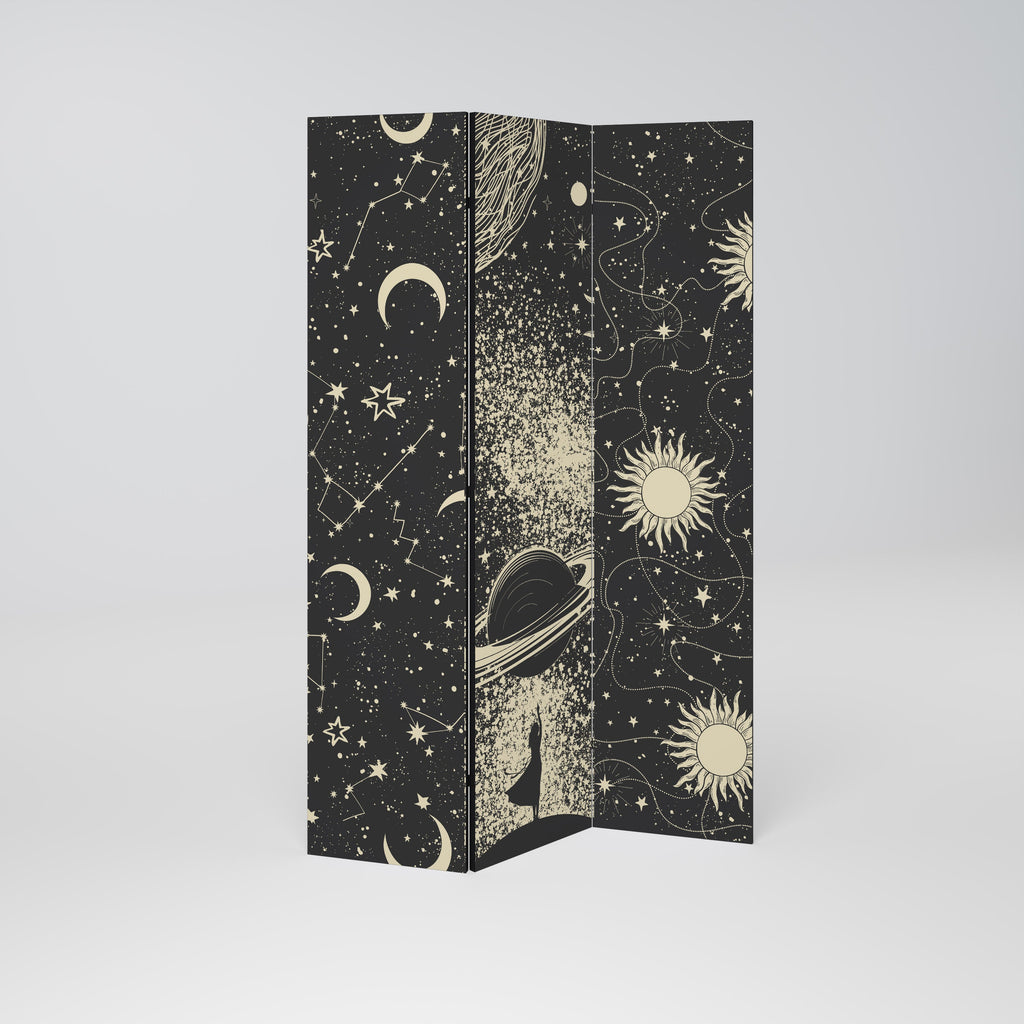 BRILLIANT UNIVERSE Decorative 3-Panel Room Divider