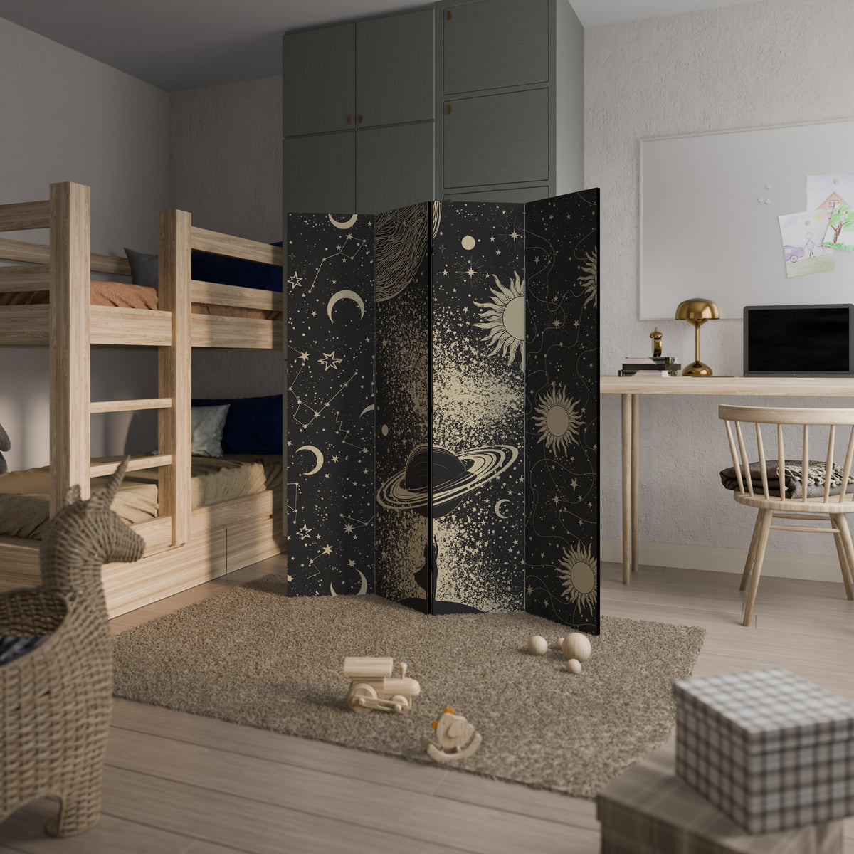 BRILLIANT UNIVERSE 4-Panel Room Divider