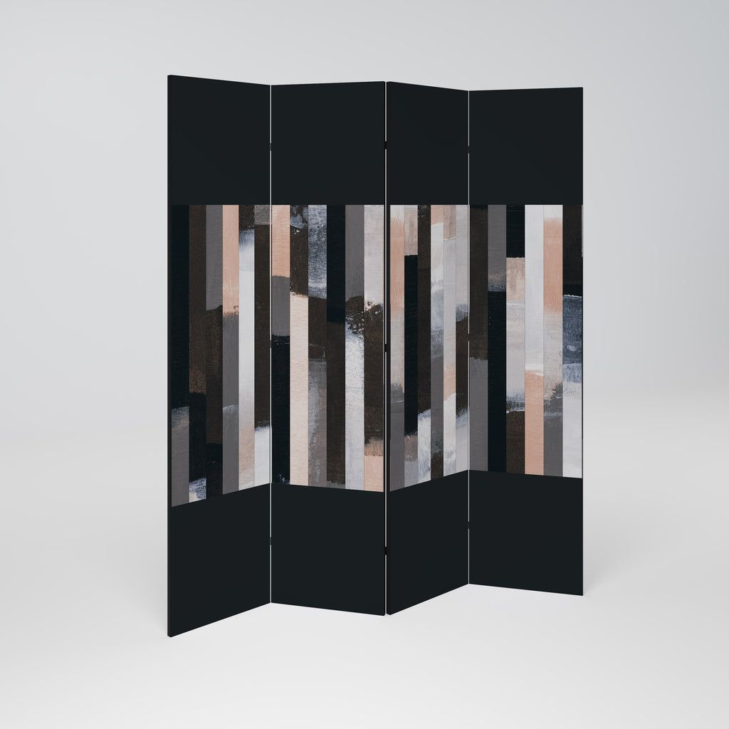 COLLAGE OF RECTANGLES 4-Panel Room Divider