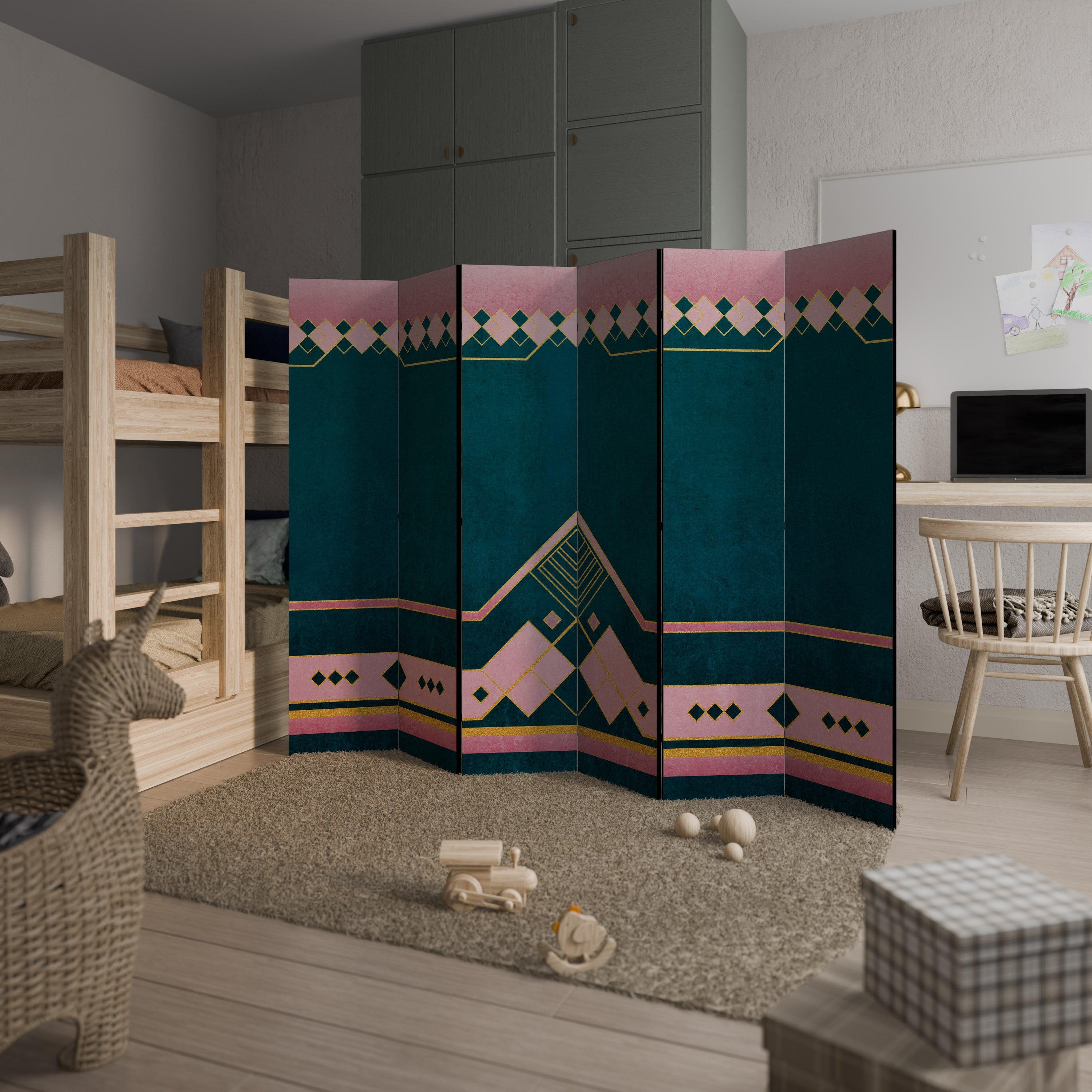 ROYAL COMPOSITION Decorative 6-Panel Room Divider