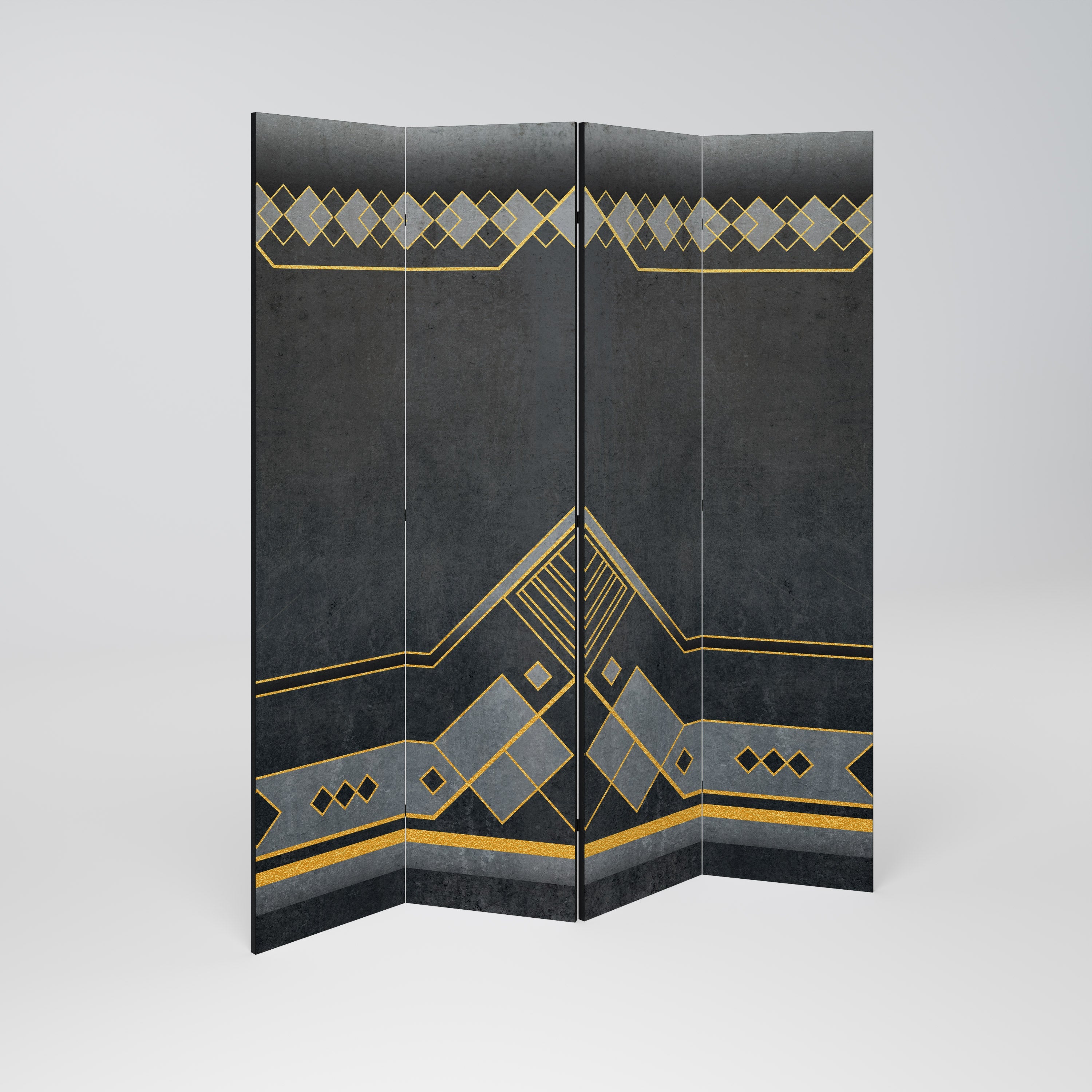 ROYAL ORDINARINESS Decorative 4-Panel Room Divider