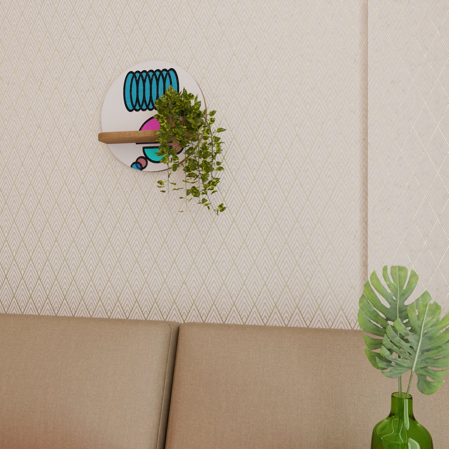 GEOMETRIC RHAPSODY Art Shelf