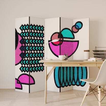GEOMETRIC RHAPSODY 5-Panel Room Divider