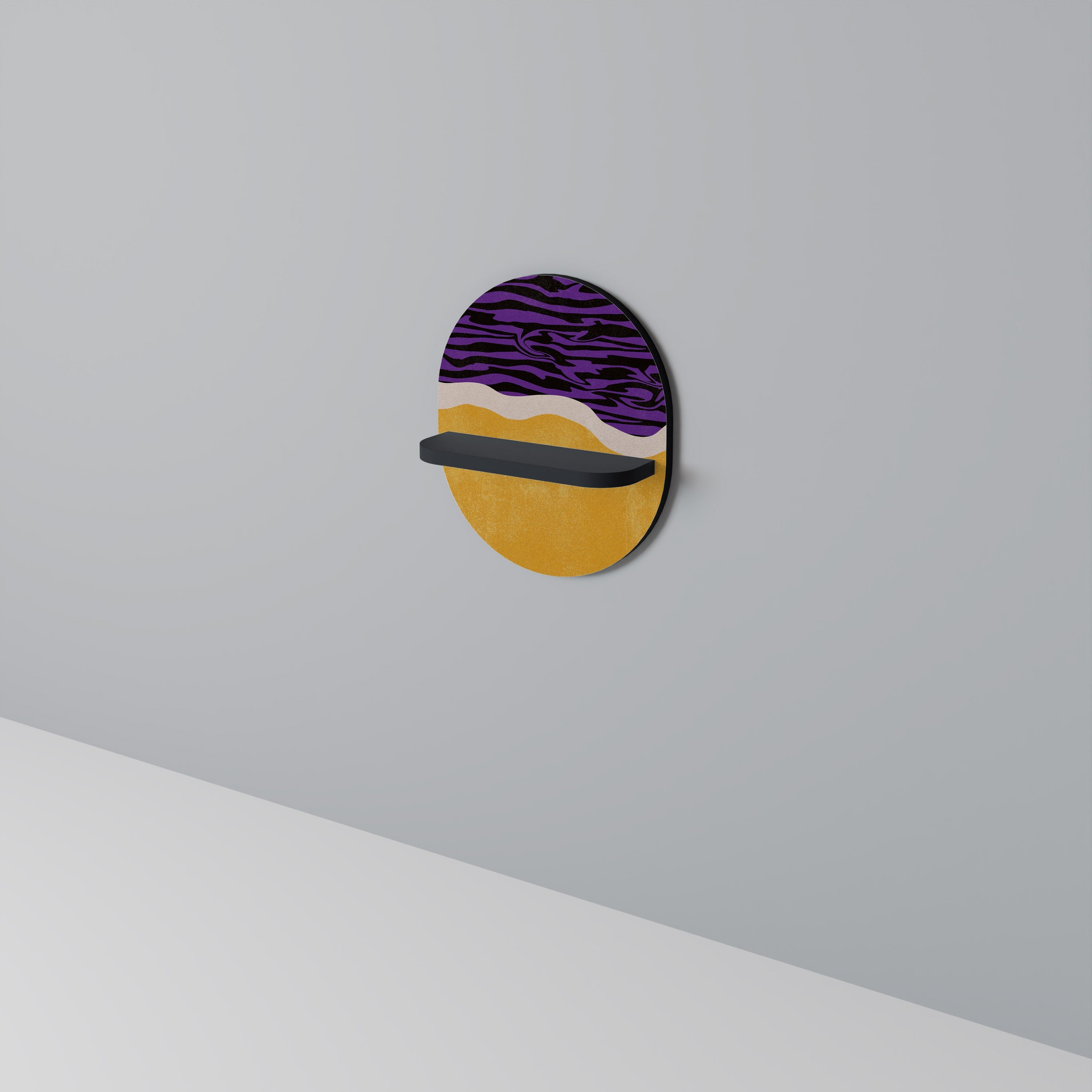 Étagère ovale INDEPENDENT ORDER en finition noire