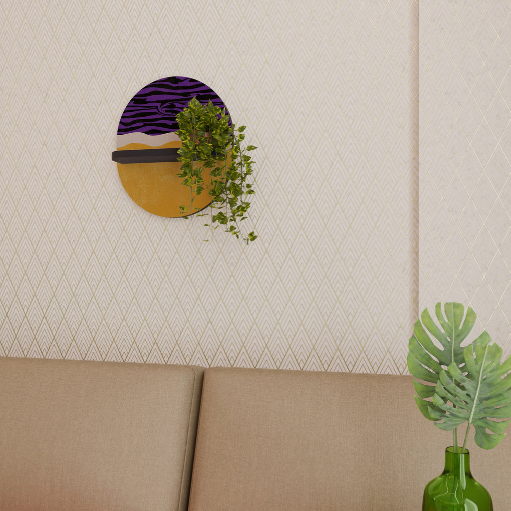 Étagère ovale INDEPENDENT ORDER en finition noire