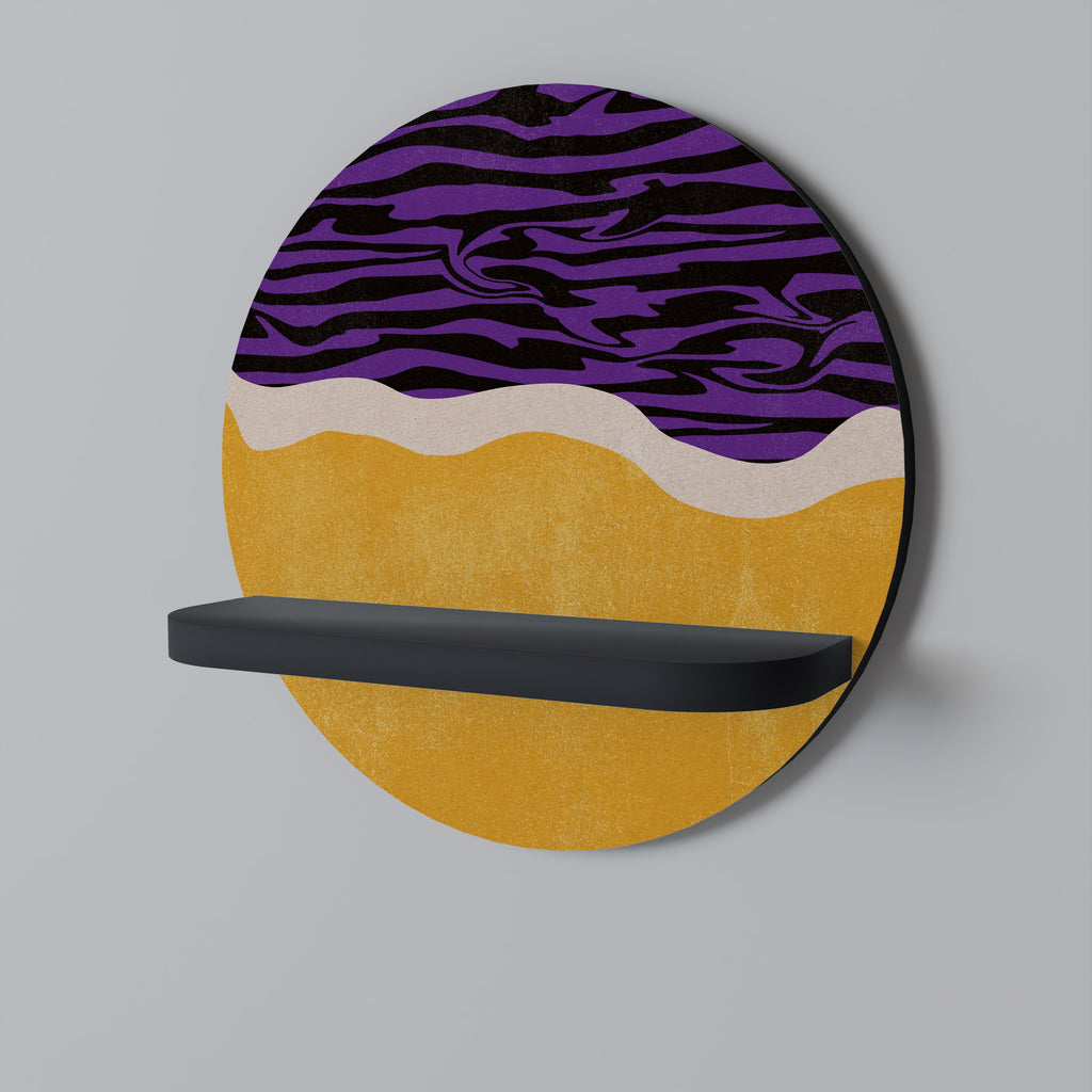 Étagère ronde INDEPENDENT ORDER en finition noire