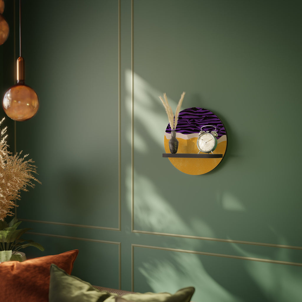 Étagère ronde INDEPENDENT ORDER en finition noire