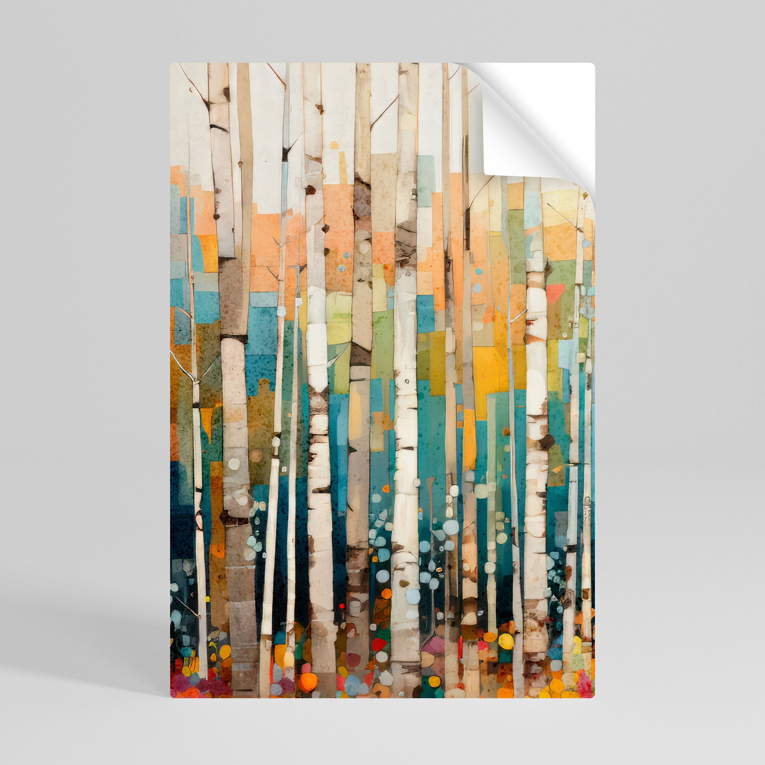 BIRCH KALEIDOSCOPE Peel and Stick Vertical Poster