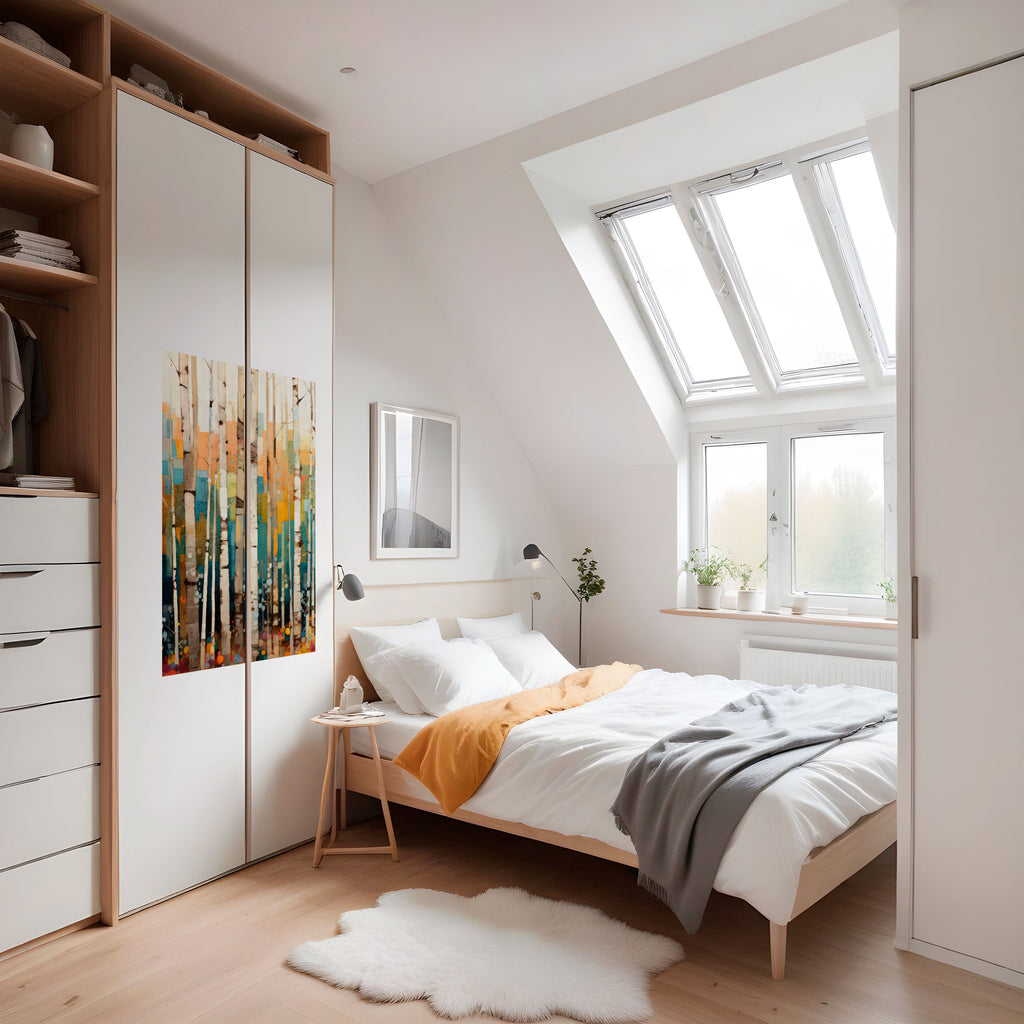 Affiche verticale autocollante « BIRCH KALEIDOSCOPE »